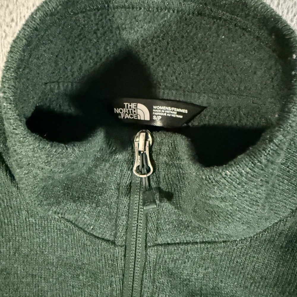The North Face Maggy Fleece Jacket Women S Olive Green Full Zip Gorpcore Minimal - Picture 2 of 6